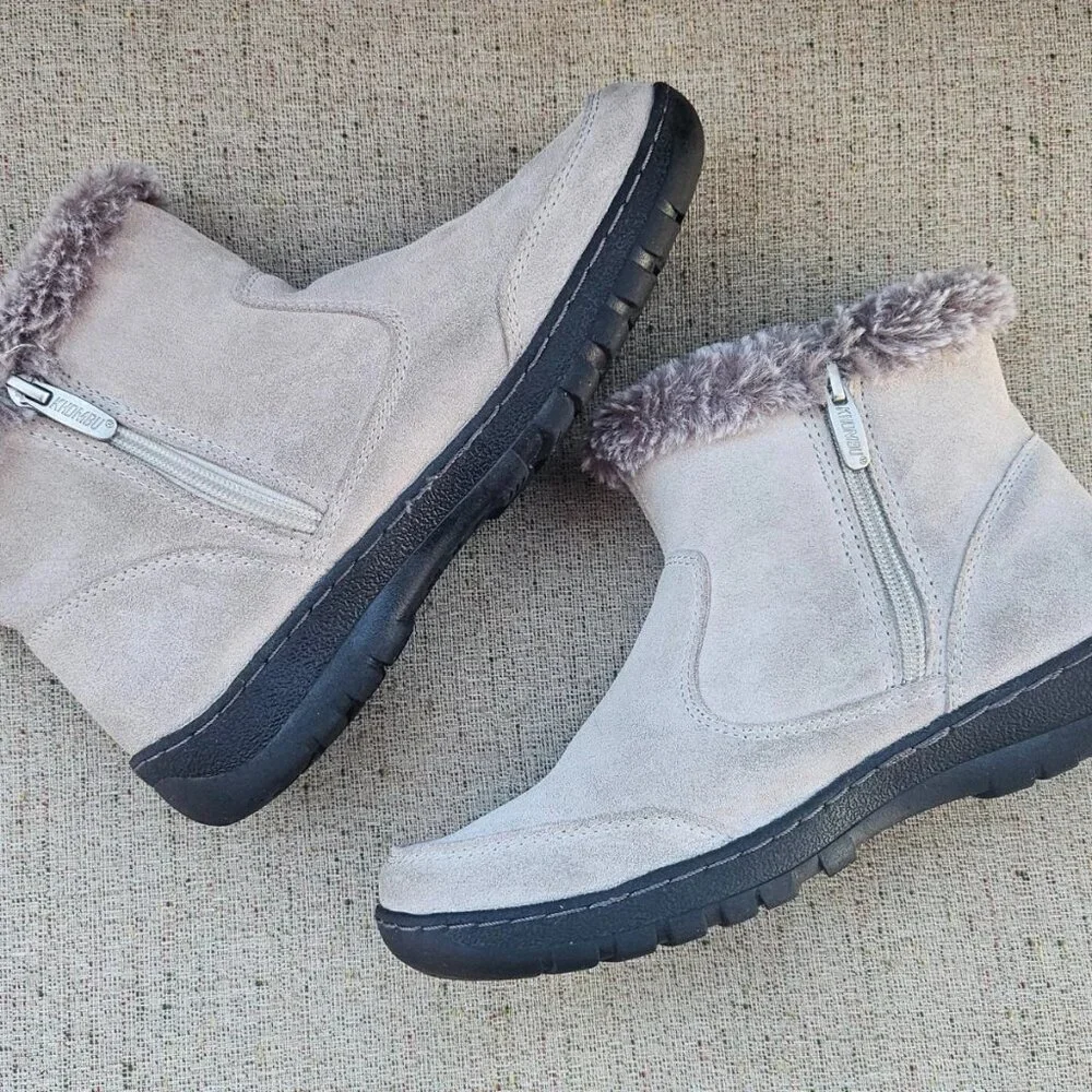 Khombu Women Boots High Top Faux Fur Leather and Man Made Upper Size 7M - Picture 8 of 11
